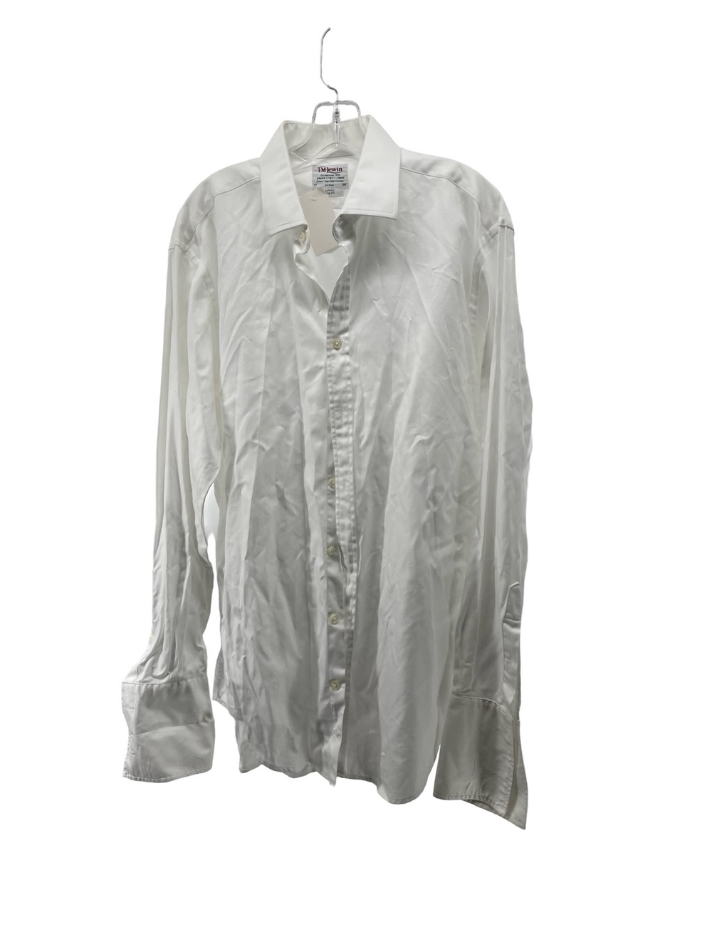 T.M Lewin Men's White casual long sleeve button up  Size L white